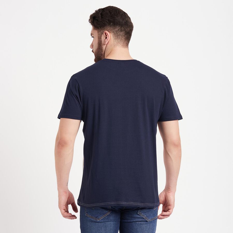 Cotton Round Neck T-Shirt, White, large image number null
