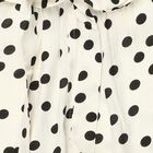 Girls' White Regular Fit Star Printed Capri, सफ़ेद, small