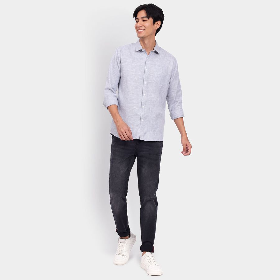 Men's Casual Shirt, हल्का ग्रे, large image number null