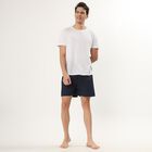 Men's Dark Navy Cotton Printed Boxer, Dark Blue, small image number null