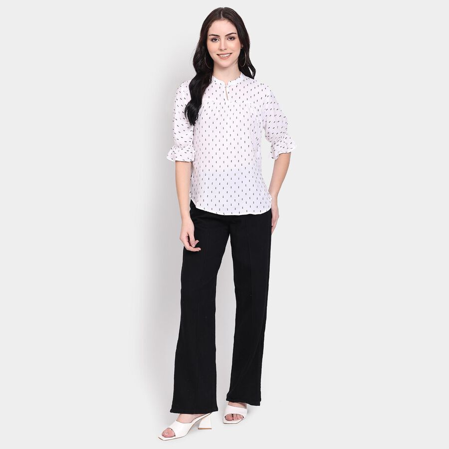 Ladies' Shirt, ऑफ व्हाइट, large