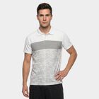 Men's White Round Neck Regular Drifit T-Shirt, सफ़ेद, small
