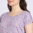 Ladies' Nighty , मिश्रित मध्यम ग्रे, small image number null