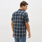 Men's Navy Blue Cotton Classic Casual Shirt, Beige, small image number null