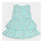 Infant Girls' 100% Cotton Frock, Light Green, small image number null