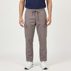 Men's Grey Slim Fit Cargo Trousers, Light Grey, small