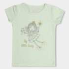 Girls' 100% Cotton T-Shirt , हल्का हरा, small image number null