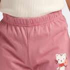 Infants' Pink Regular Fit Cartoon Printed Cotton Pyjama, Pink, small