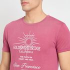 Men's Round Neck Half Sleeves T-Shirt, Light Pink, small image number null