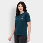 Ladies' Round Neck T-Shirt, गहरा हरा, small