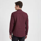 Printed Casual Shirt, Wine, small image number null