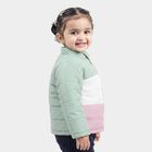 Infants Mint Green Stand Collar Puffer Jacket, Light Green, small
