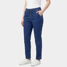 Women's Navy Blue Skinny Fit Classic Jeans, Mid Blue, small