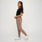 Girls Muted Brown Thermal Lower, भूरा, small image number null