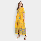 Cotton Empire Line Kurta, Mustard, small image number null