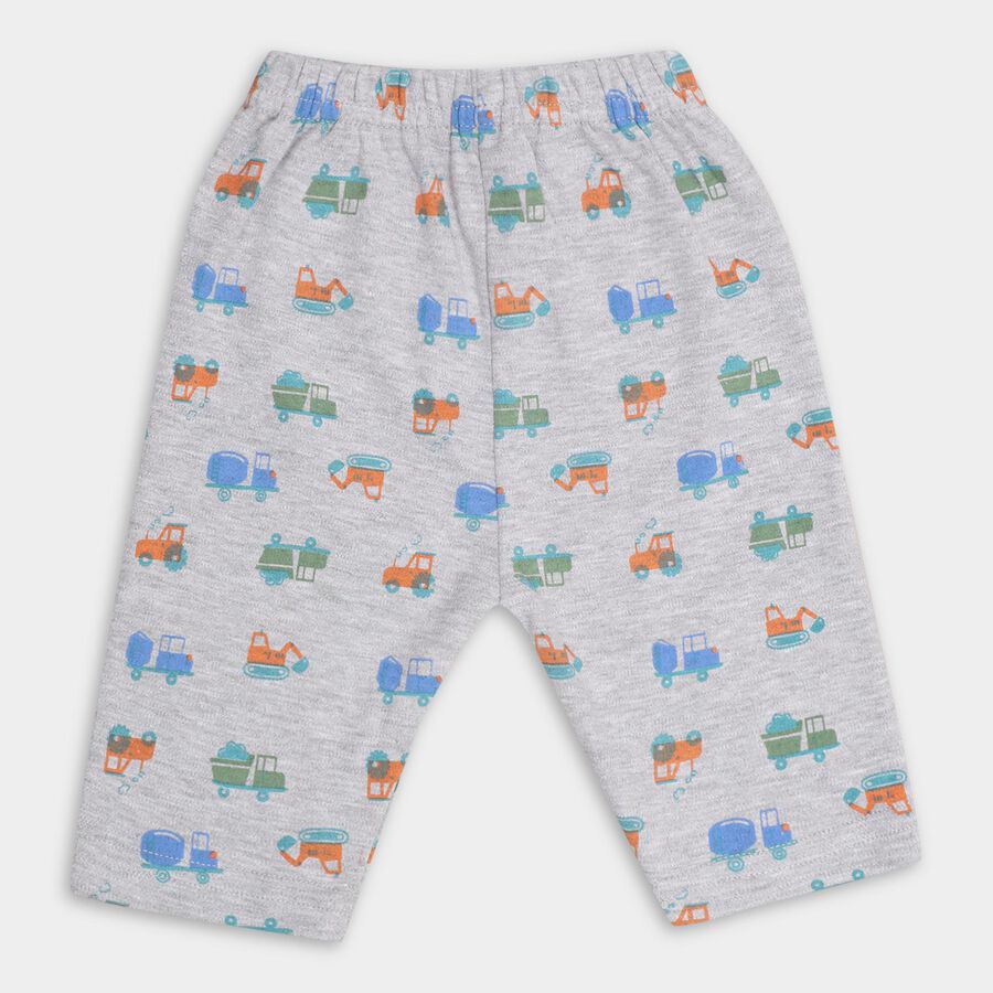 Infants' 100% Cotton Pyjama , मिश्रित हल्का ग्रे, large