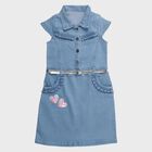 Girls' Frock, हल्का नीला, small