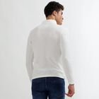 Men's White Polo Neck Classic T-Shirt, White, small image number null