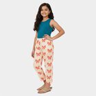 Girls Off White Regular Fit Solid Capri, Off White, small