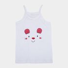 Infants White Cotton Scoop Neck Casual Vest, सफ़ेद, small