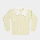 Girls' Light Sage Green Peter Pan Collar Classic Pullover, Light Green, small image number null