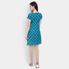 Printed Short Sleeve Kurta, Dark Green, small image number null