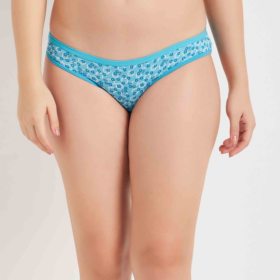 Cotton Printed Panty, Light Blue, large image number null