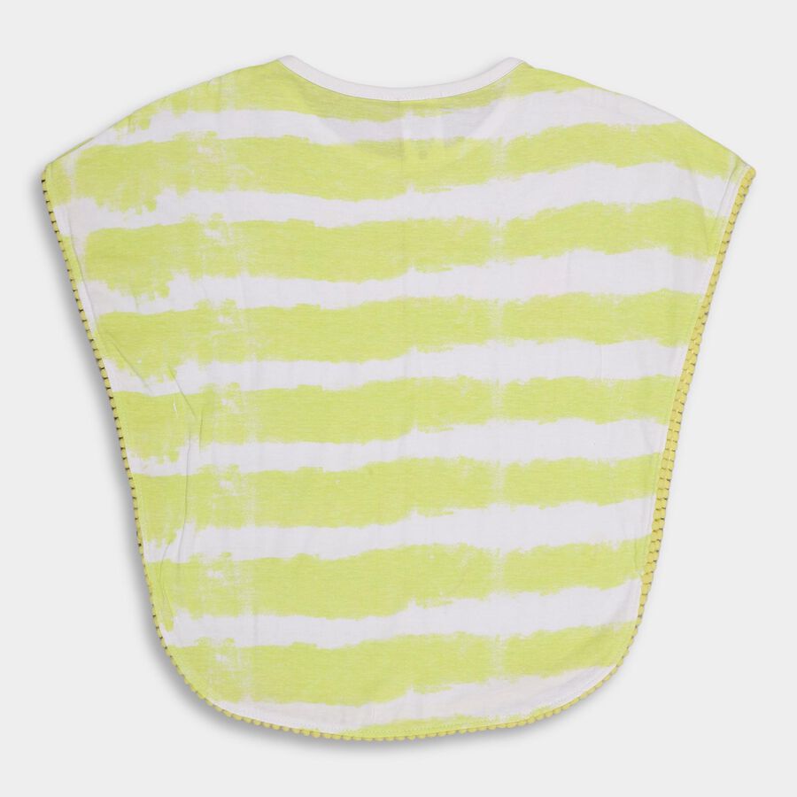 Girls' 100% Cotton T-Shirt, पीला, large image number null