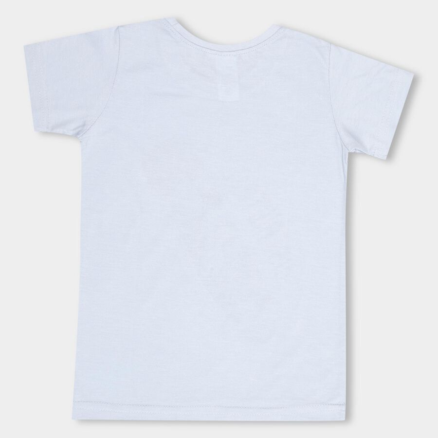 Boys' Half Sleeves T-Shirt , Light Blue, large image number null
