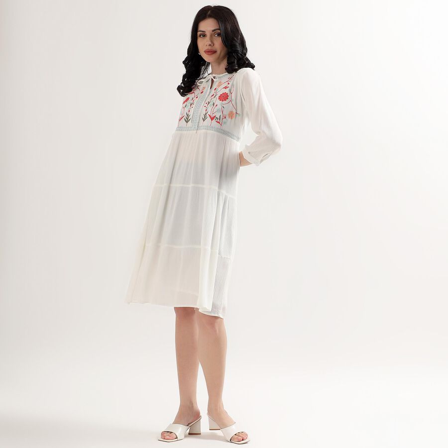 Ladies' Dress, Off White, large image number null