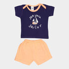 Infants Cotton Baba Suit, Navy Blue, small image number null