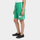 Girls Green Regular Fit Side Stripe Sports Shorts, हल्का हरा, small