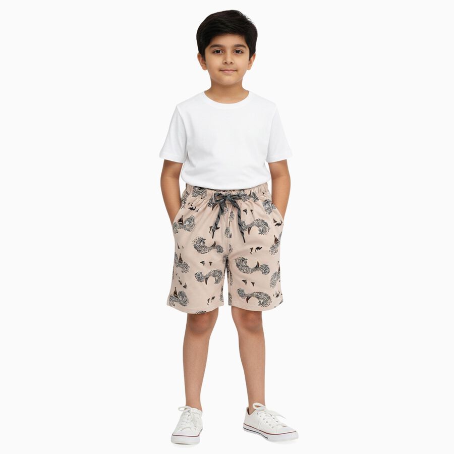 Boys' Bermuda, Beige, large image number null