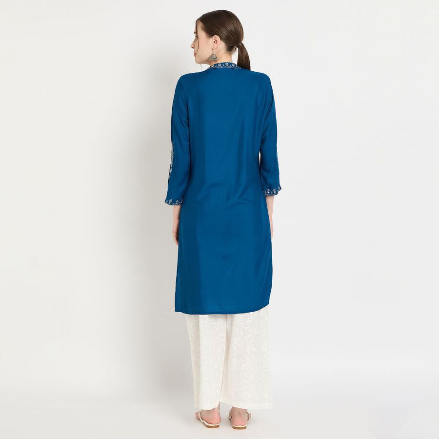 Ladies' Kurta, टील ब्लू, large image number null