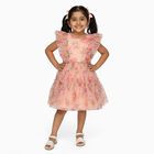 Girls' Versatile Everyday and Occasion Wear Frock, Light Pink, small