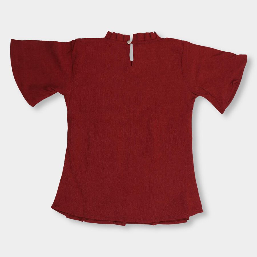 Girls' T-Shirt , वाइन, large image number null