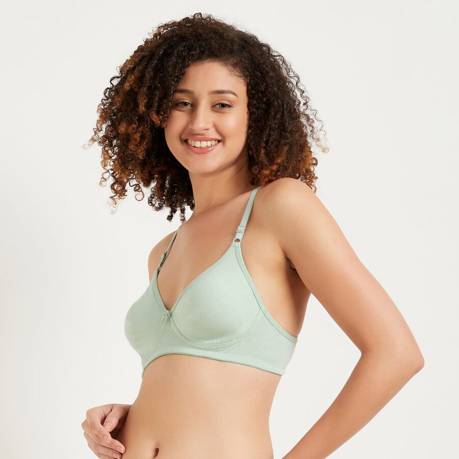 Ladies' Non-Padded Bra, Light Green, large image number null