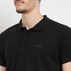 Men's Collared Half Sleeves T-Shirt , Black, small image number null