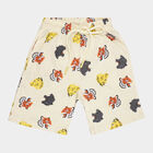 Boys All Over Print Bermuda, Beige, small image number null