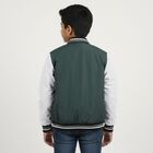 Boys Dark Green Varsity Jacket, Dark Green, small image number null