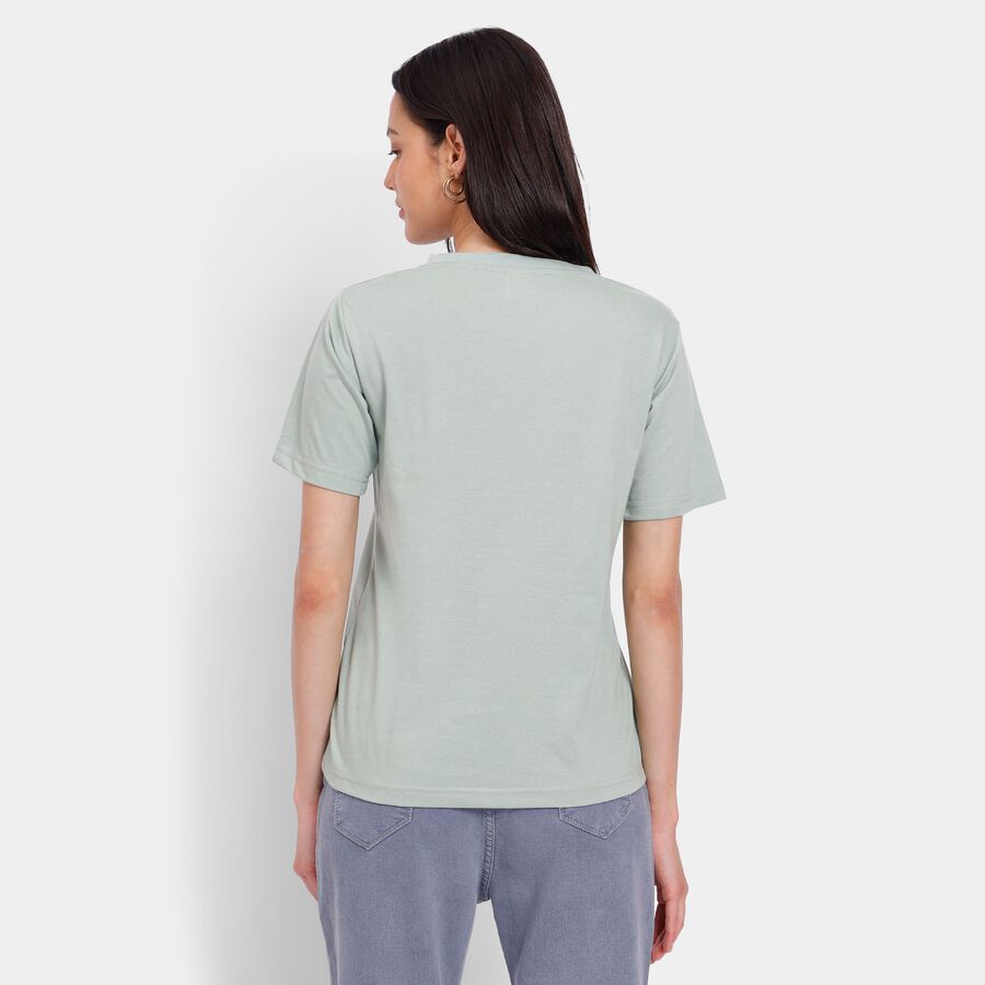 Ladies' Round Neck T-Shirt, Light Green, large image number null