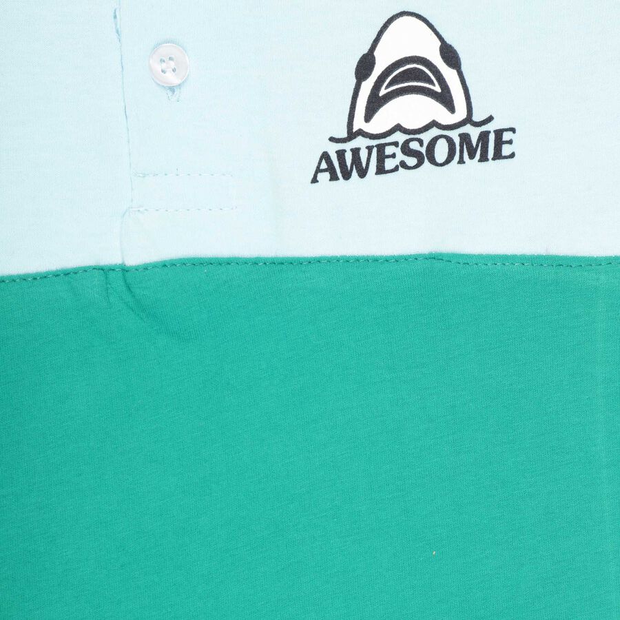 Boys Cotton T-Shirt, Light Blue, large image number null