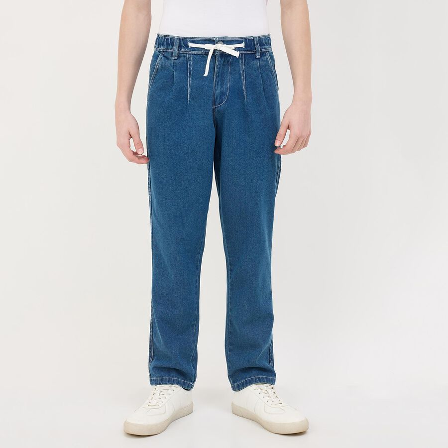 Men's Slim Fit Jeans, Mid Blue, large