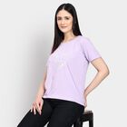 Ladies' Round Neck T-Shirt , Lilac, small
