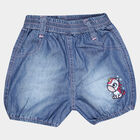 Infants Cotton Solid Half Pant, Light Blue, small image number null