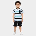 Boys' Knit Baba Suit, White, small