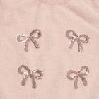 Girls Light Pink Round Neck Casual Pullover, हल्का गुलाबी, small image number null