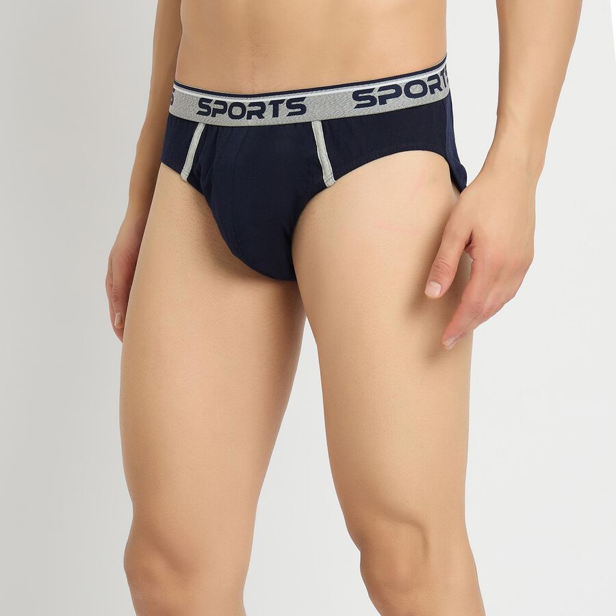 Men's 100% Cotton Briefs , Navy Blue, large image number null