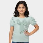 Girls' T-Shirt, हल्का हरा, small