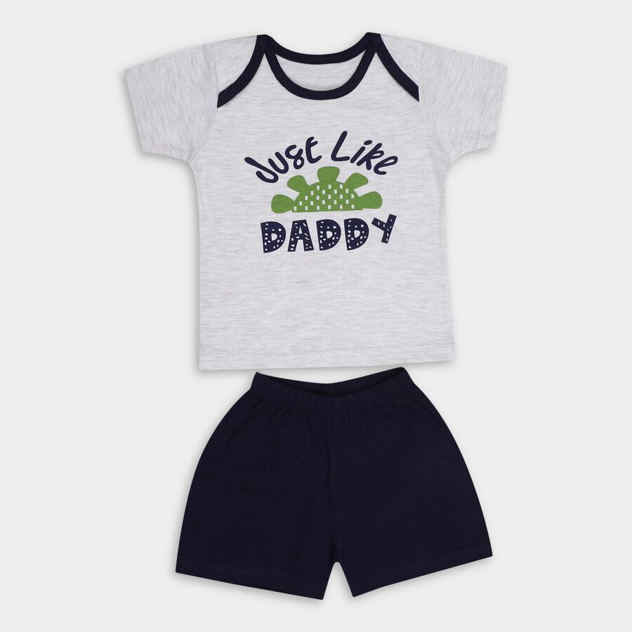 Infant Boys' Baba Suit, Navy Blue, large image number null